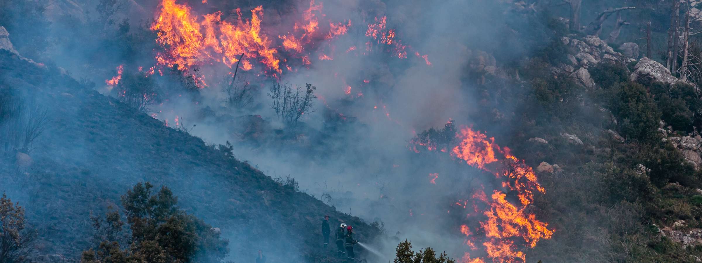 Image showing fire on hills