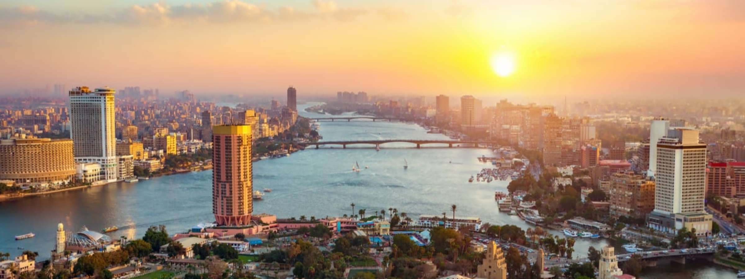 Panoramic view of Cairo, Egypt