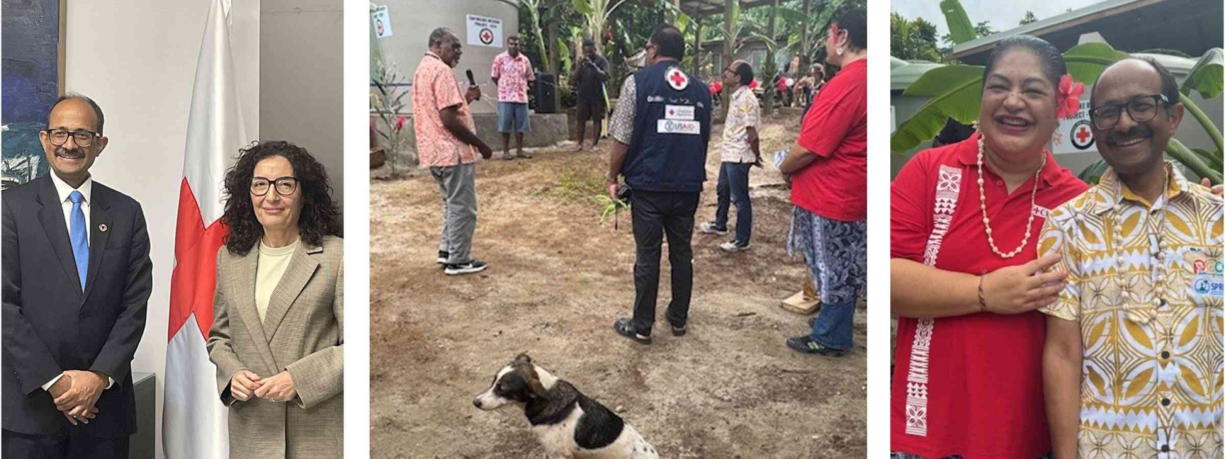 Inspiring recent encounters: With Spanish Red Cross President, Maria del Mar Pageo, and with Vanuatu Red Cross President, Moses Stevens, and Vanuatu Red Cross Secretary General, Dickinson Tevi; and with IFRC Pacific Office Head, Finau Leveni. 