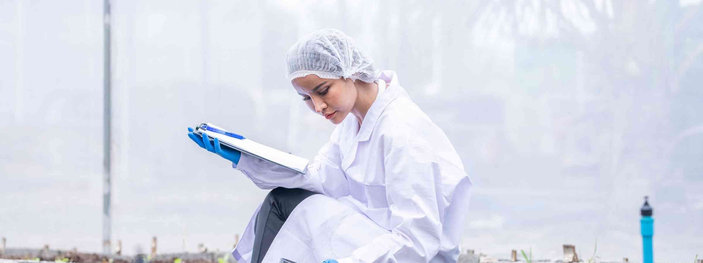 Professional researcher agriculture scientist working
