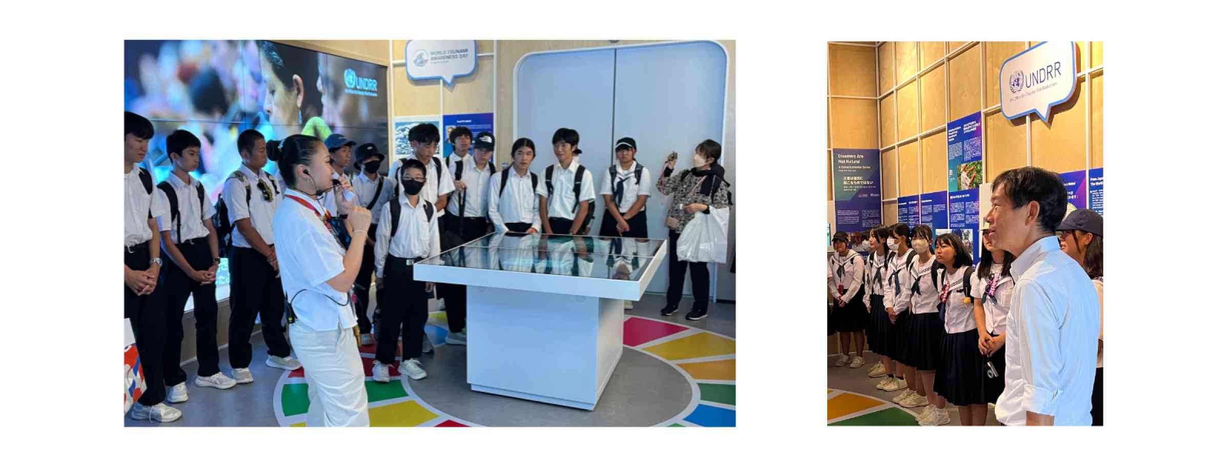 Osaka World Expo 2025 - learners visit the UNDRR exhibit